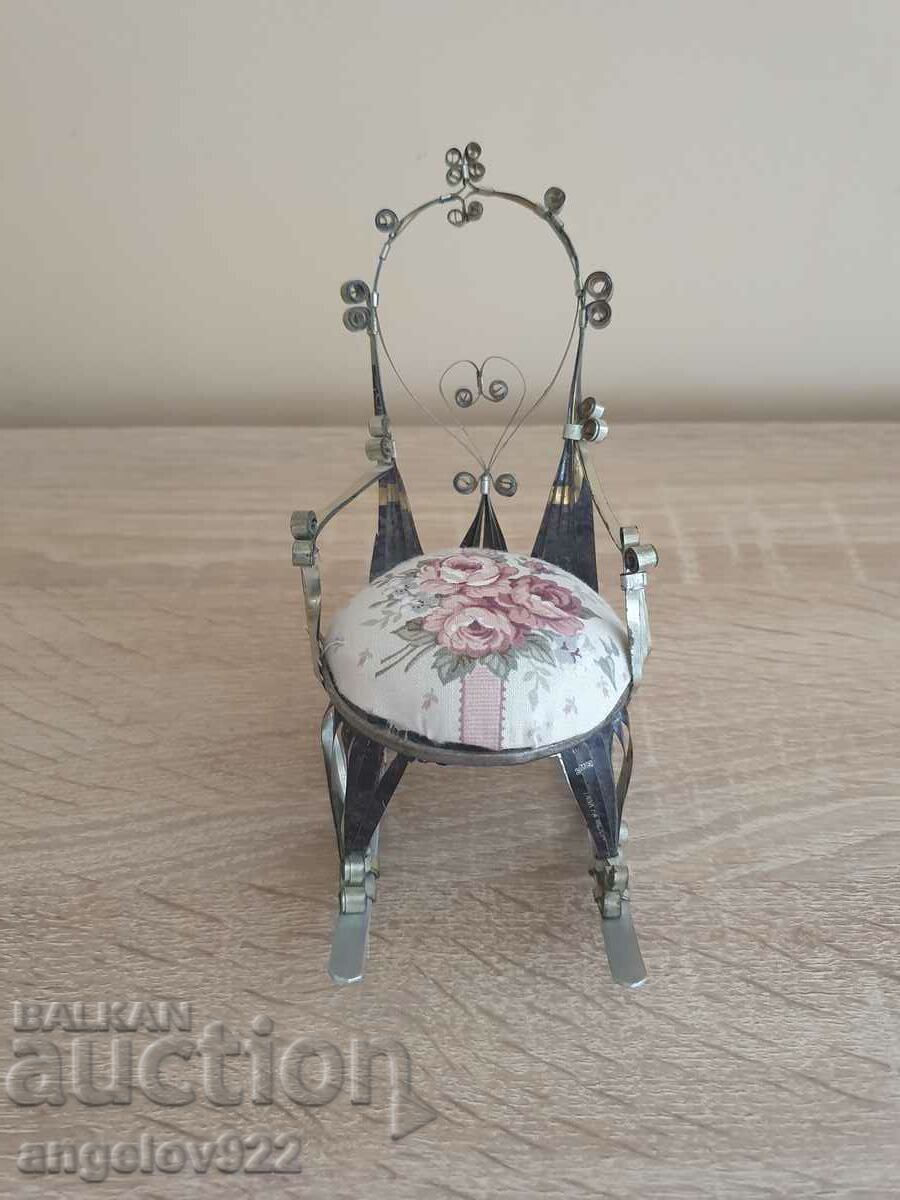 Miniature Metal Rocking Chair!