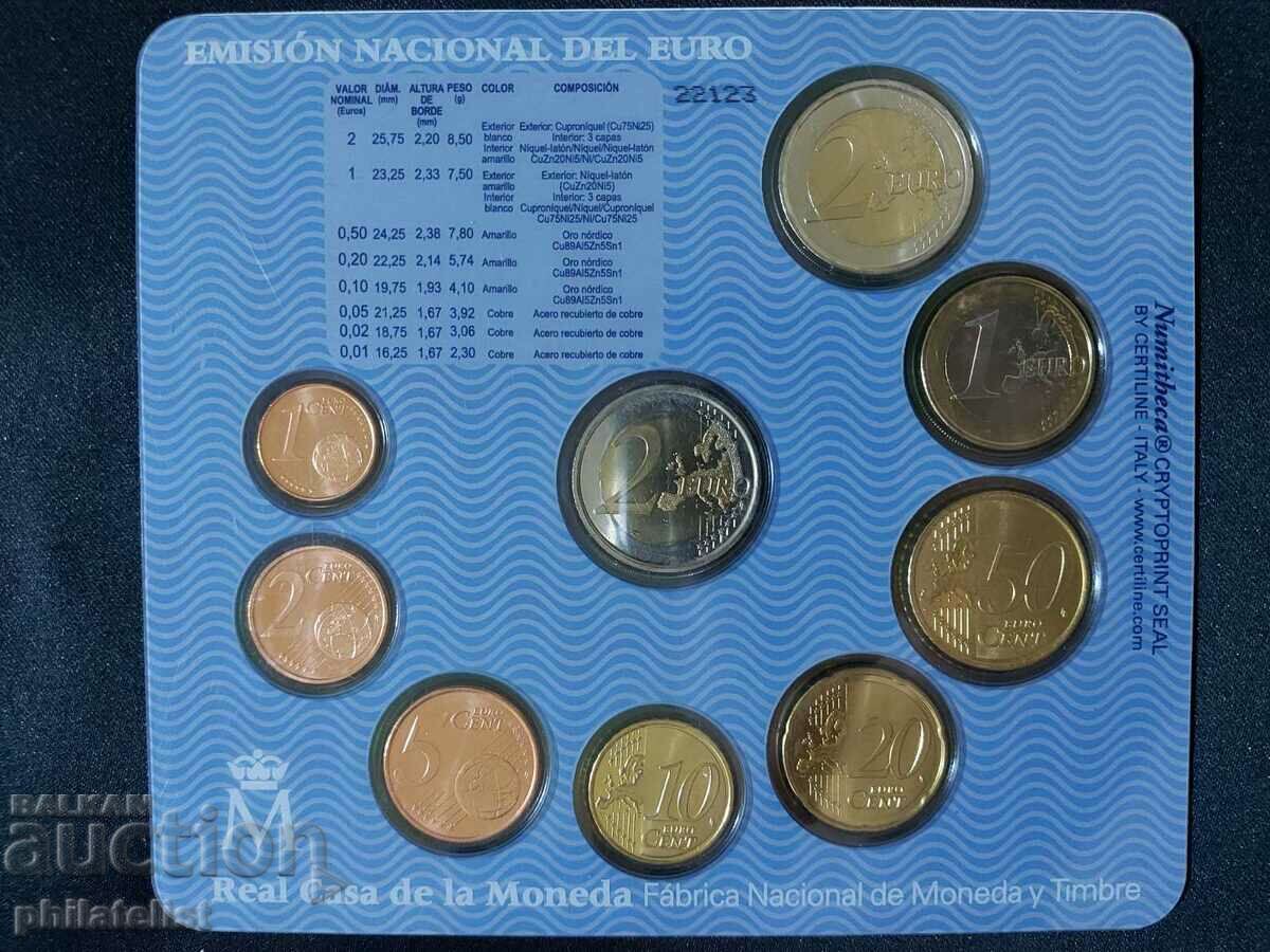 Auction Spain 2009 - Complete Bank Euro Set + 2 Euro EMU , BU Auction Spain 2009 - Complete Bank Euro Set + 2 Euro EMU , BU
