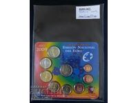 Spain 2009 - Complete Bank Euro Set + 2 Euro EMU , BU