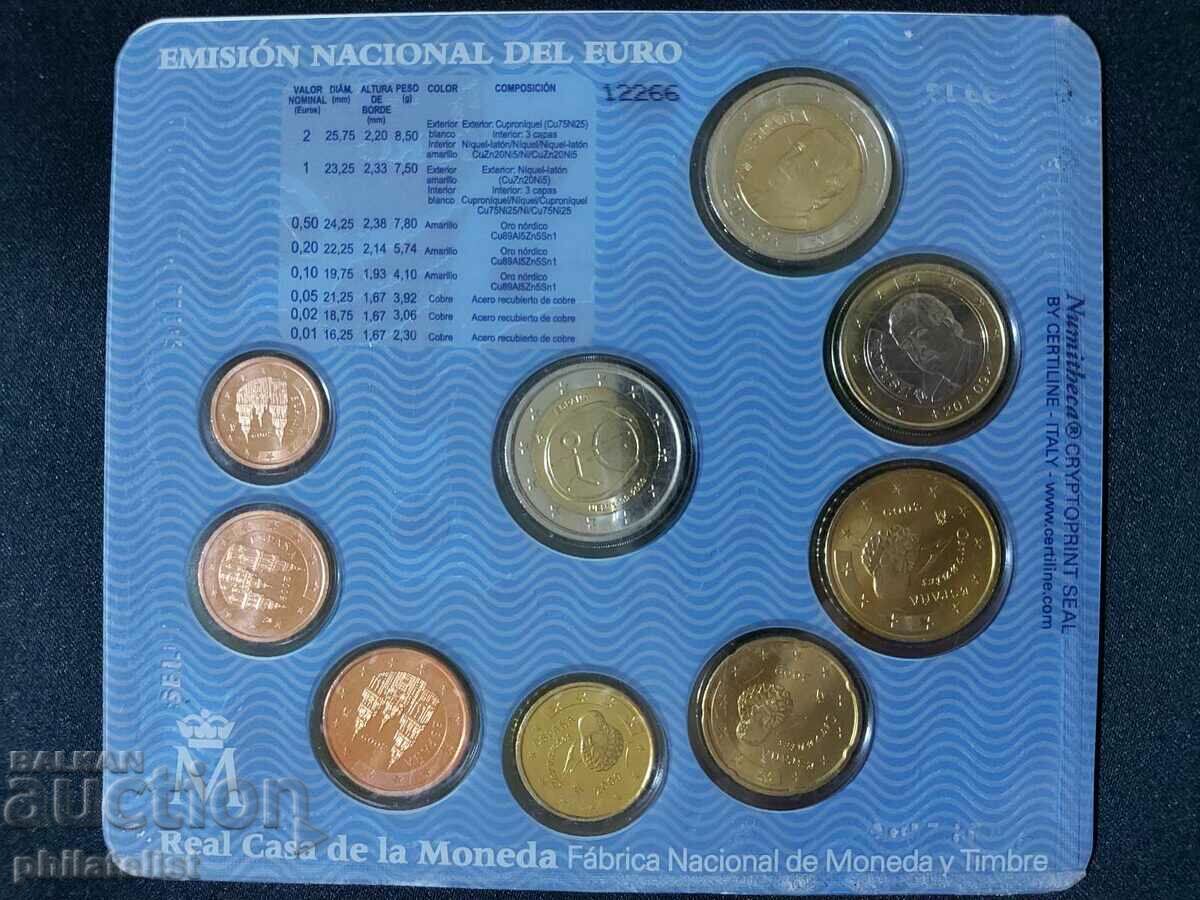 Auction Spain 2009 – Complete bank euro set from 1 cent to 2 euros Auction Spain 2009 – Complete bank euro set from 1 cent to 2 euros
