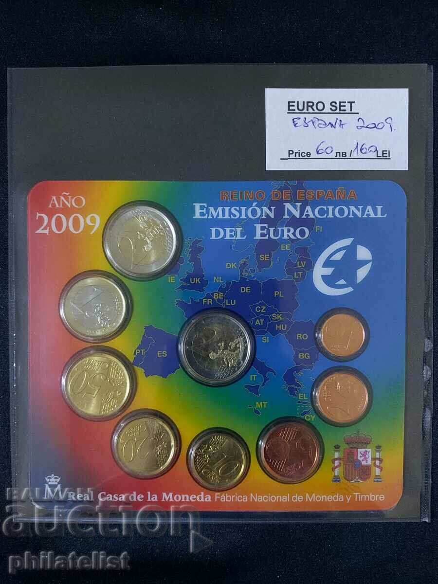Spania 2009 – Set complet de euro bancar de la 1 cent la 2 euro