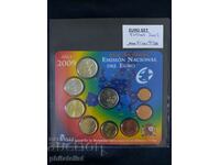 Spania 2009 – Set complet de euro bancar de la 1 cent la 2 euro