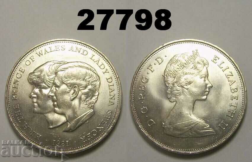 Marea Britanie 25 pence 1981 coroane