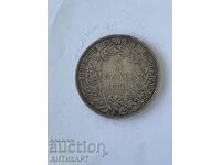 сребърна монета 5 франка Франция 1850 сребро