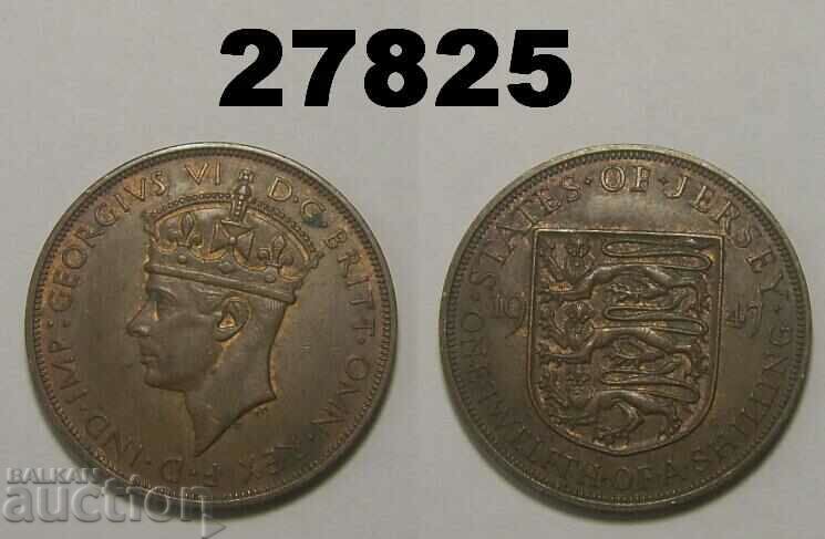 Jersey 1/12 shilling 1947 pennies