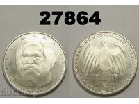 FRG Germany 5 Marks 1983 J Karl Marx