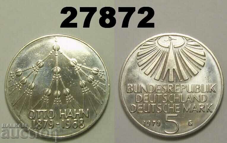 FRG Germany 5 Marks 1979 G Otto Hahn