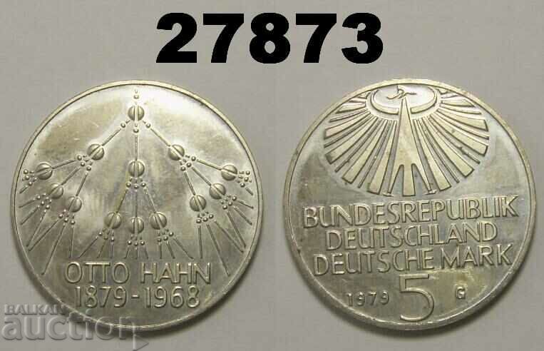 FRG Germany 5 Marks 1979 G Otto Hahn