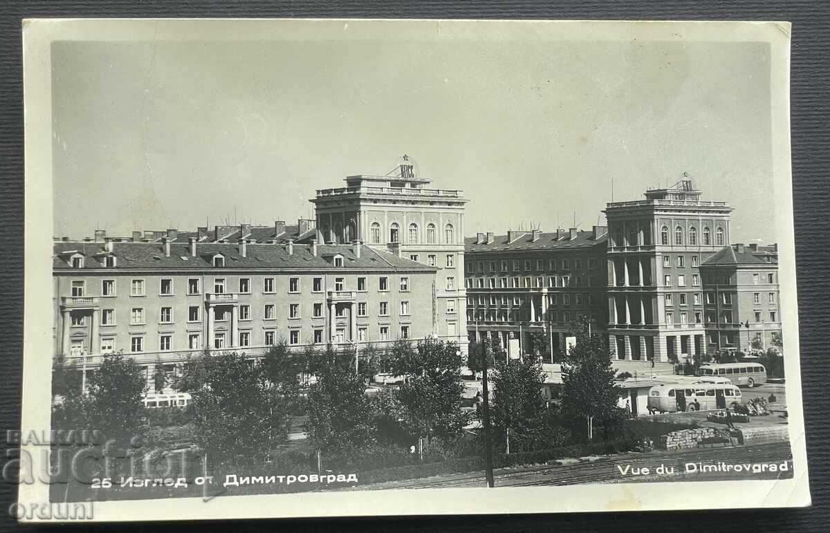 4350 Bulgaria vedere la Dimitrovgrad din anii 1950.