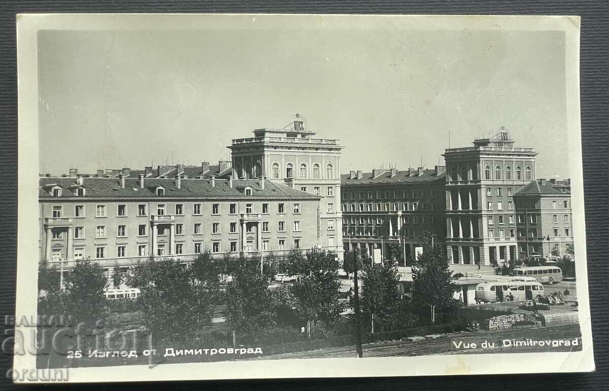 4350 Bulgaria view of Dimitrovgrad from the 1950s.