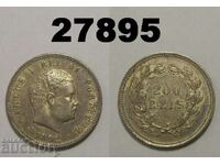 Portugal 200 reis 1892 Excellent