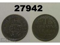 Πρωσία 1 pfennig 1868 C Γερμανία