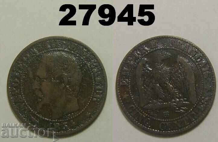 Franta 5 centimes 1854 BB