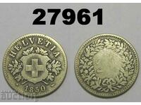 Switzerland 20 Rapen 1850