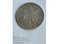 moneda de argint 5 franci Franta 1870 argint