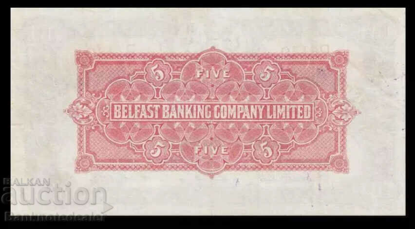 Ireland Northern Belfast 5 Pounds 1942 Pick 127 b with price 800.00 BGN | € 409.03