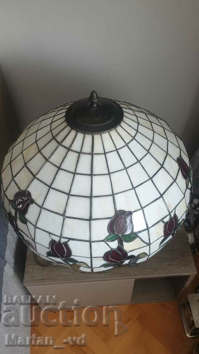 Large Old Tiffany Style Table Lamp - 6