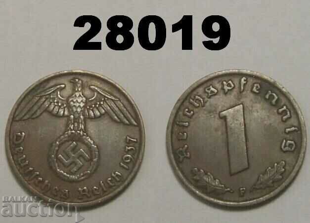 Γερμανία 1 pfennig 1937 F σβάστικα