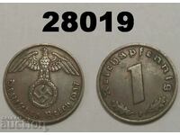 Γερμανία 1 pfennig 1937 F σβάστικα