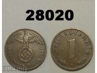 Γερμανία 1 pfennig 1937 F σβάστικα