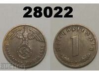 Germania 1 pfennig 1937 F zvastica