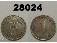 Germany 1 pfennig 1938 A swastika