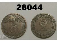 Germany 2 Pfennig 1938 A swastika