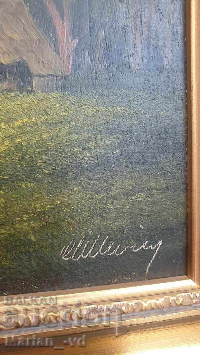 Painting, oil paints, signed - 6 Painting, oil paints, signed - 6