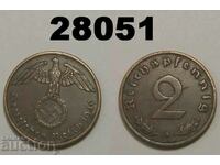 Germany 2 Pfennig 1940 A swastika
