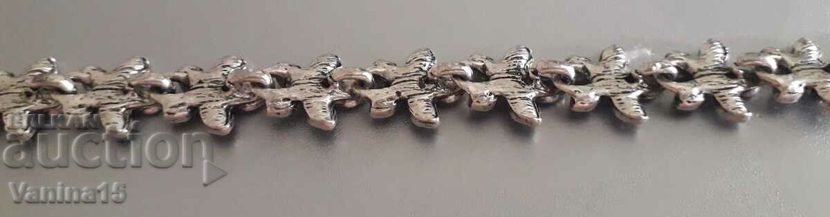 Ασημένιο γυναικείο βραχιόλι με μαρκασίτη - 6 Ασημένιο γυναικείο βραχιόλι με μαρκασίτη - 6