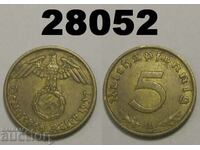 Γερμανία 5 Pfennig 1937 Μια σβάστικα