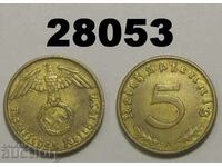 Γερμανία 5 Pfennig 1937 Μια σβάστικα
