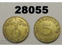 Γερμανία 5 pfennig 1939 Μια σβάστικα