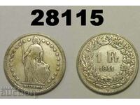 Switzerland 1 franc 1911 silver