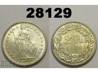 Switzerland 2 francs 1965 silver