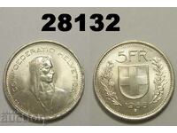 Ελβετία 5 Φράγκα 1968 UNC