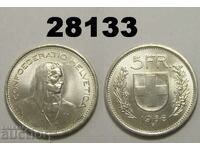 Switzerland 5 Francs 1968 UNC