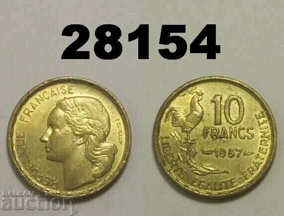 Franța 10 franci 1957