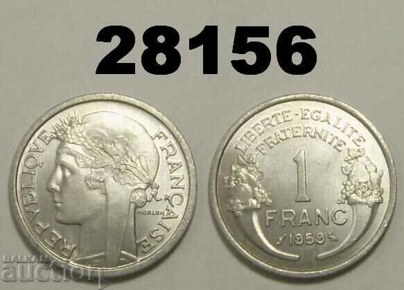 Франция 1 франк 1959 UNC