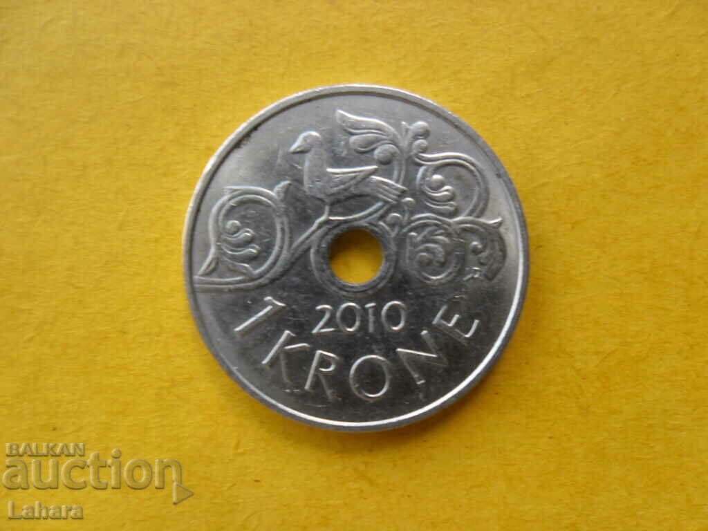 1 coroană 2010 Norvegia