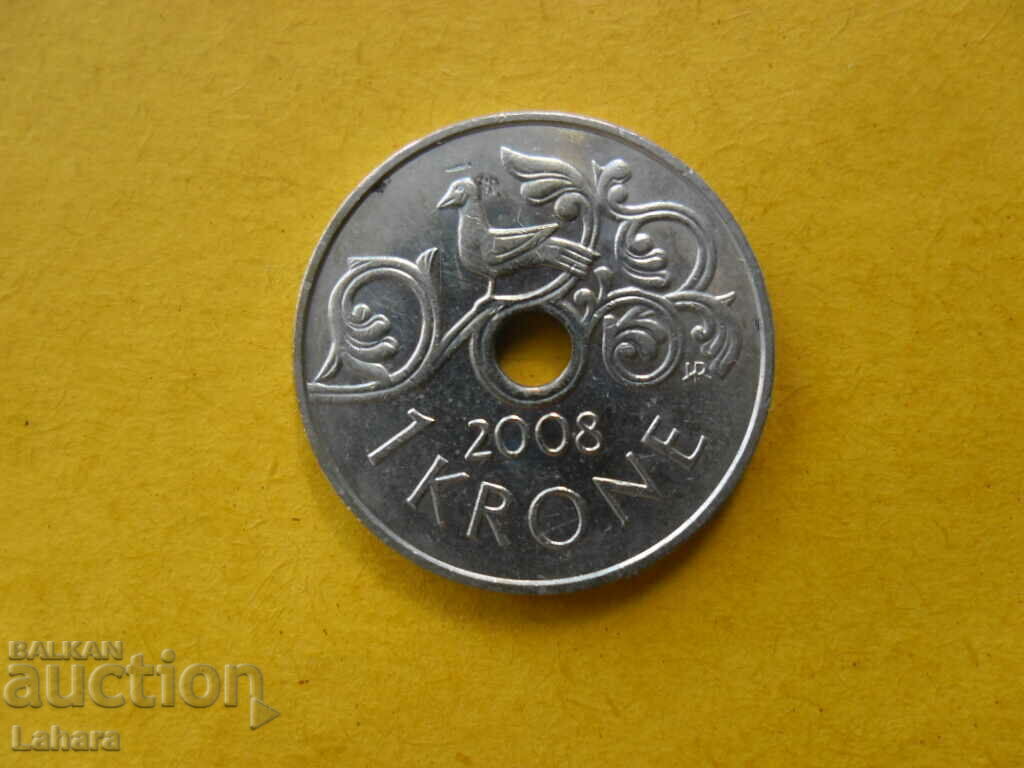 1 крона 2008 г. Норвегия