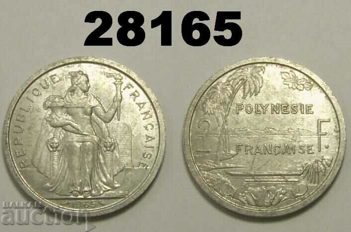 Polynesia 2 francs 1965