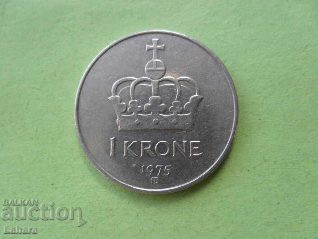 1 coroană 1975 Norvegia