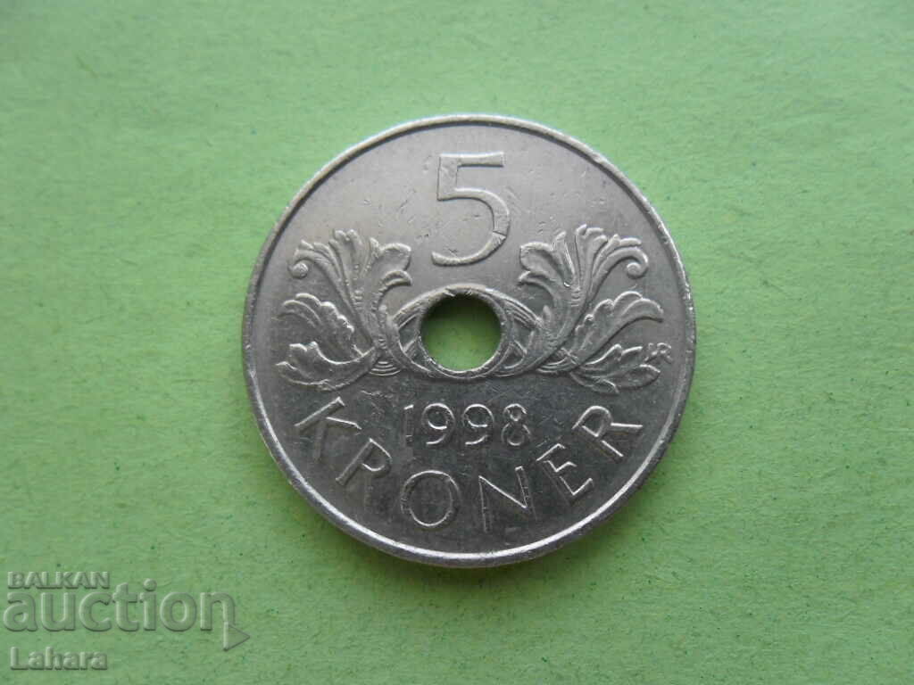 5 крони 1998 г. Норвегия