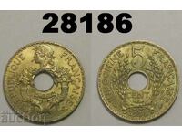Индокитай 5 цента 1938