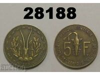 West Africa 5 francs 1960