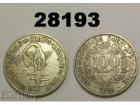 Δυτική Αφρική 100 φράγκα 1968