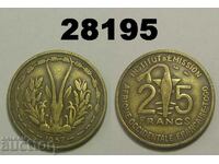 West Africa 25 francs 1957