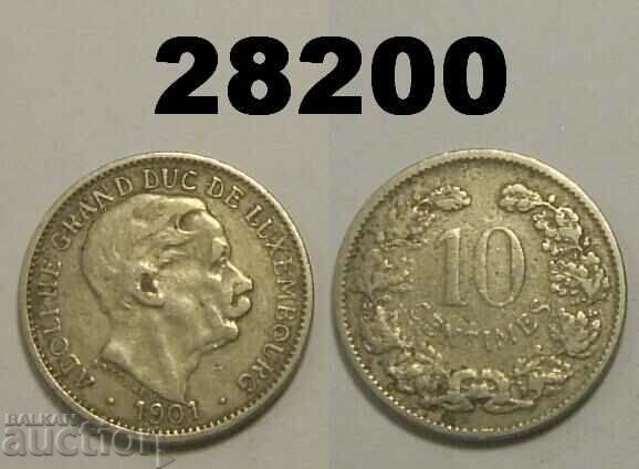 Luxemburg 10 centimes 1901