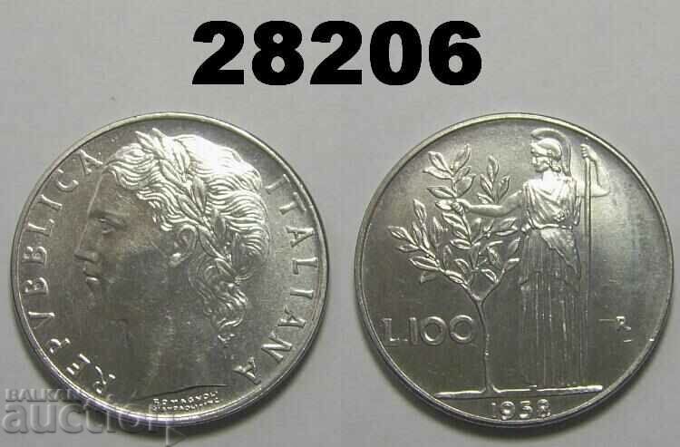 Italy 100 Lire 1958